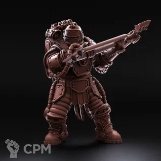 Описание картинки Solar Auxilia - Squad with Power Axes от 3Д печать миниатюр по цене 1 746руб | Свободный Рынок Миниатюр - СРМ