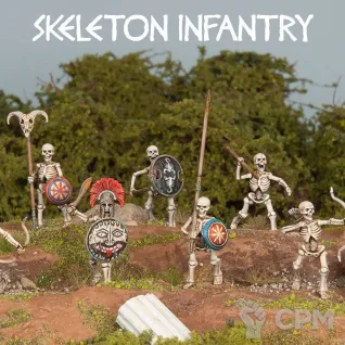 Описание картинки WAACF001 Skeleton Warriors от Base 28 по цене 3 125руб | Свободный Рынок Миниатюр - СРМ