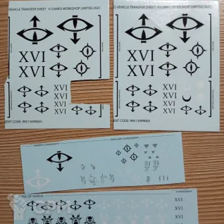 Описание картинки Декали Sons of Horus от Armillus по цене 279руб | Свободный Рынок Миниатюр - СРМ