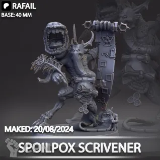 Описание картинки Spoilpox Scrivener от Naggaroth Night по цене 600руб | Свободный Рынок Миниатюр - СРМ