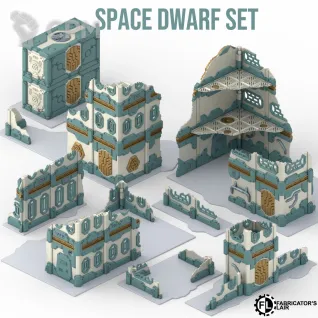 Описание картинки Террейн для Warhammer 40,000 Space Dwarf Set от 3DSprint по цене 9 500руб | Свободный Рынок Миниатюр - СРМ