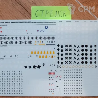 Описание картинки Space Marine Infantry Transfer Sheet от CTPEJIOK по цене 800руб | Свободный Рынок Миниатюр - СРМ