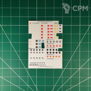 Описание картинки Space Marine Transfer Sheet (Декали) Б/У от Vault Boy по цене 498руб | Свободный Рынок Миниатюр - СРМ