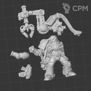 Описание картинки Space Marines Techmarine 1995 от White Rhino по цене 299руб | Свободный Рынок Миниатюр - СРМ