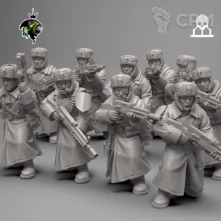 Описание картинки Spetsnaz squad от PocketSized Prints по цене 1 450руб | Свободный Рынок Миниатюр - СРМ