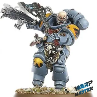 Описание картинки Space Wolves Primaris Battle Leader, representing Haldor Icepelt от WARP Master по цене 680руб | Свободный Рынок Миниатюр - СРМ
