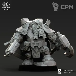 Описание картинки Dwarf Guild - Champion OPR/Kahl от Laboratory of Chaos по цене 250руб | Свободный Рынок Миниатюр - СРМ