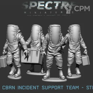 Описание картинки CBRN Team от Manufactorum76 по цене 640руб | Свободный Рынок Миниатюр - СРМ