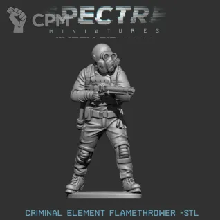 Описание картинки Flaming Lawbreaker от Manufactorum76 по цене 160руб | Свободный Рынок Миниатюр - СРМ