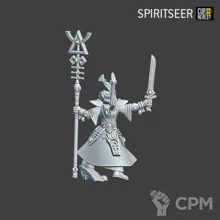 Описание картинки Spiritseer от Cup of Heresy по цене 250руб | Свободный Рынок Миниатюр - СРМ