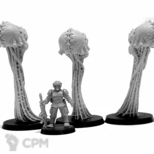 Описание картинки TYRANID MIEOTIC SPORE SACKS от Red Rooster по цене 1 686руб | Свободный Рынок Миниатюр - СРМ