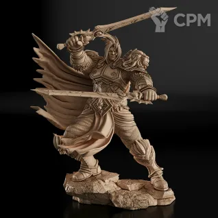Описание картинки Varian Wrynn Фигурка (World of Warcraft) от GAS3TXD  по цене 4 100руб | Свободный Рынок Миниатюр - СРМ