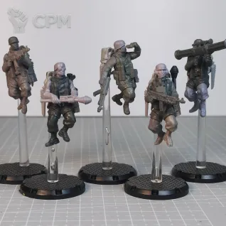 Описание картинки RAKETENTRUPPE COMMAND SQUAD от Ded Semen по цене 950руб | Свободный Рынок Миниатюр - СРМ