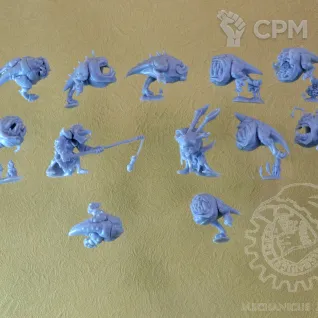 Описание картинки Squig Herd от Mechanikus Forge по цене 1 200руб | Свободный Рынок Миниатюр - СРМ