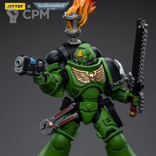 Описание картинки JoyToy Salamanders Intercessors Sergeant Tsek'gan от Строго по-Имперски по цене 3 800руб | Свободный Рынок Миниатюр - СРМ