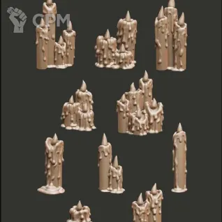 Описание картинки Candles от Орки с наГорки по цене 150руб | Свободный Рынок Миниатюр - СРМ