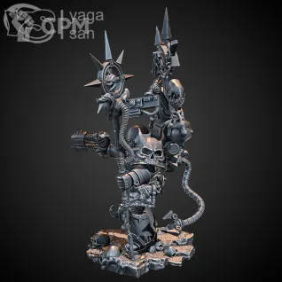 Описание картинки Chaos Space Marines Sorcerer от Studio Cockatoo по цене 363руб | Свободный Рынок Миниатюр - СРМ