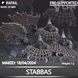 Описание картинки Moonclan Stabbas от Naggaroth Night по цене 200руб | Свободный Рынок Миниатюр - СРМ
