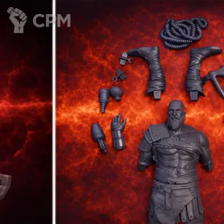 Описание картинки Фигурка Бог войны Кратос Призрак Спарты / God of War Ghost of Sparta (18см) от 3DSprint по цене 3 000руб | Свободный Рынок Миниатюр - СРМ
