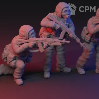 Описание картинки Russian Stalker miniatures with gas masks от Manufactorum76 по цене 600руб | Свободный Рынок Миниатюр - СРМ