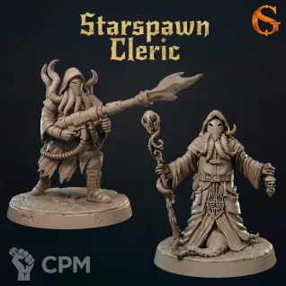 Описание картинки Starspawn Cleric от Manufactorum76 по цене 320руб | Свободный Рынок Миниатюр - СРМ