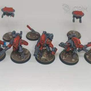 Описание картинки Kill Team: XV26 Stealth Battlesuits от Kirill Mezh по цене 15 000руб | Свободный Рынок Миниатюр - СРМ