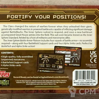 Описание картинки Battletech Inner Sphere Armor Platoon от Mini Wargame по цене 2 946руб | Свободный Рынок Миниатюр - СРМ