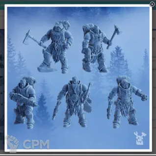 Описание картинки Space Wolves Intercessor Squad - 10 Штук от MrMetalHorror по цене 1 000руб | Свободный Рынок Миниатюр - СРМ
