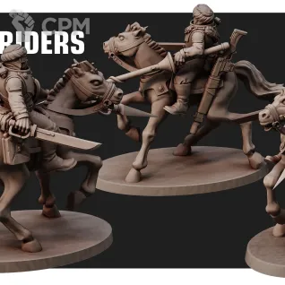 Описание картинки Desert Hawks Stormriders от Templar Forge 3D по цене 600руб | Свободный Рынок Миниатюр - СРМ