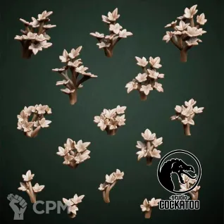 Описание картинки Кусты с листочками. от Studio Cockatoo по цене 100руб | Свободный Рынок Миниатюр - СРМ