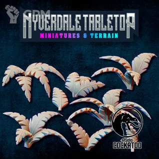 Описание картинки Папаротники от Studio Cockatoo по цене 100руб | Свободный Рынок Миниатюр - СРМ