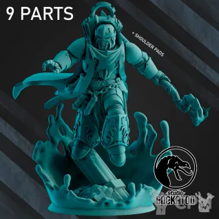 Описание картинки Alpha Legion Sorcerer от Studio Cockatoo по цене 450руб | Свободный Рынок Миниатюр - СРМ