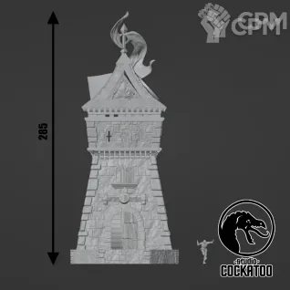 Описание картинки Ranger Dice tower/Башня для кубов от Studio Cockatoo по цене 2 750руб | Свободный Рынок Миниатюр - СРМ
