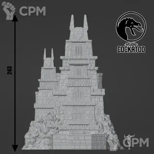 Описание картинки Dragonborn Dice tower/Башня для кубов от Studio Cockatoo по цене 3 025руб | Свободный Рынок Миниатюр - СРМ
