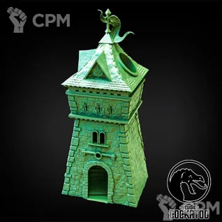 Описание картинки Ranger Dice tower/Башня для кубов от Studio Cockatoo по цене 2 750руб | Свободный Рынок Миниатюр - СРМ