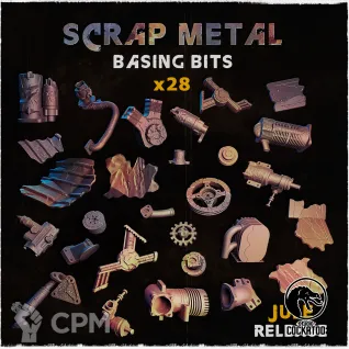 Описание картинки Scrap Metal Basing Bits от Studio Cockatoo по цене 800руб | Свободный Рынок Миниатюр - СРМ