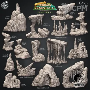 Описание картинки Cave Core Set от Studio Cockatoo по цене 5 100руб | Свободный Рынок Миниатюр - СРМ