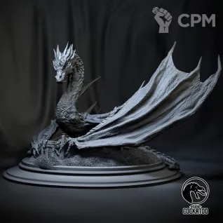 Описание картинки Smaug от Studio Cockatoo по цене 11 000руб | Свободный Рынок Миниатюр - СРМ