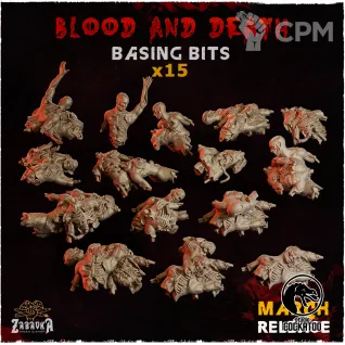 Описание картинки Blood and Death - Basing Bits от Studio Cockatoo по цене 500руб | Свободный Рынок Миниатюр - СРМ