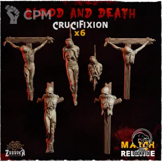 Описание картинки Crucifixion - Basing Bits (Blood and Death) от Studio Cockatoo по цене 300руб | Свободный Рынок Миниатюр - СРМ