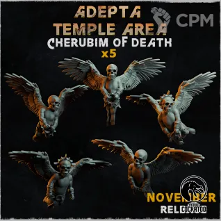 Описание картинки Adepta Temple Area Cherubim of death от Studio Cockatoo по цене 400руб | Свободный Рынок Миниатюр - СРМ