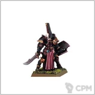 Описание картинки Champion of Slaanesh от OldHammer Мастерская по цене 350руб | Свободный Рынок Миниатюр - СРМ