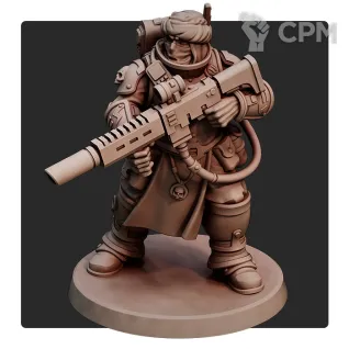 Описание картинки Штурмовой отряд Пустынных ястребов Талларна — Янычары / Warhammer 40k Астра Милитарум от Лавка Приключенца по цене 599руб | Свободный Рынок Миниатюр - СРМ
