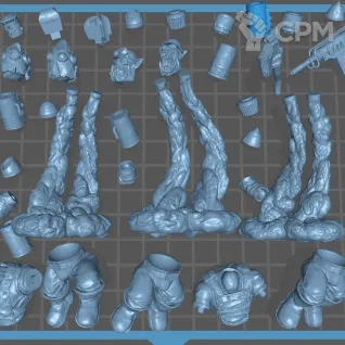 Описание картинки Стартер пак парней на джетпаках + ноб-сержант/ starter set Orcs jetpuk and Nob sergeant от 3D6 по цене 2 750руб | Свободный Рынок Миниатюр - СРМ