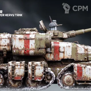 Описание картинки Iron Tsar Super Heavy Tank от PocketSized Prints по цене 5 000руб | Свободный Рынок Миниатюр - СРМ