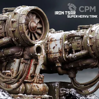 Описание картинки Iron Tsar Super Heavy Tank от PocketSized Prints по цене 5 000руб | Свободный Рынок Миниатюр - СРМ