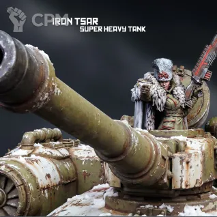 Описание картинки Iron Tsar Super Heavy Tank от PocketSized Prints по цене 5 000руб | Свободный Рынок Миниатюр - СРМ