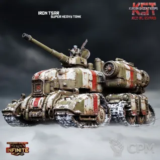 Описание картинки Iron Tsar Super Heavy Tank от PocketSized Prints по цене 5 000руб | Свободный Рынок Миниатюр - СРМ