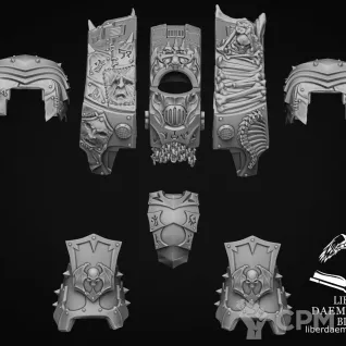 Описание картинки Armor model "Levi" type Noctis от LDBits по цене 1 258руб | Свободный Рынок Миниатюр - СРМ