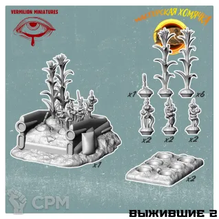 Описание картинки Fallout Wasteland Warfare Выжившие 2 от Мастерская Хомячка по цене 200руб | Свободный Рынок Миниатюр - СРМ